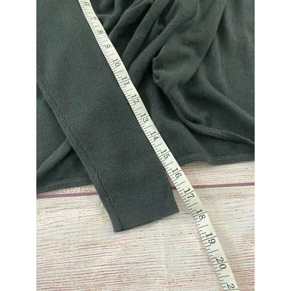 Soft Surroundings grey front twist sweater PXS - Picture 8 of 12